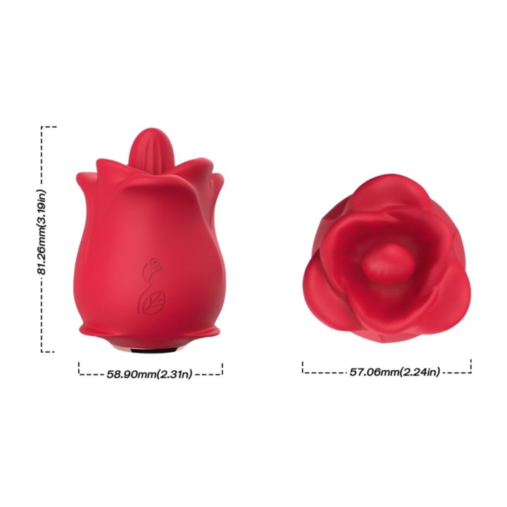 ARMONY Cliterisvibrator met tong in 10 modi ROSE D-237968