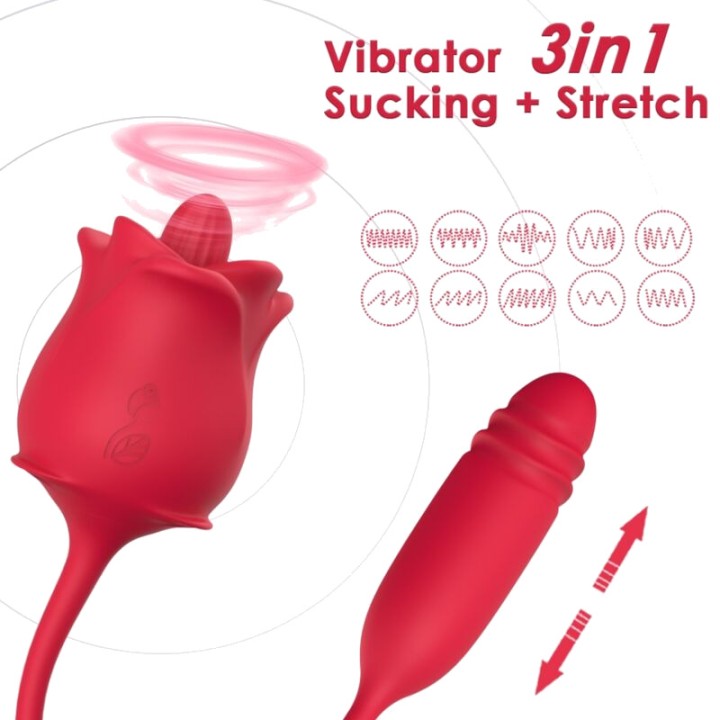 ARMONY 3-in-1 vacuum stimulator with tail and up down motion