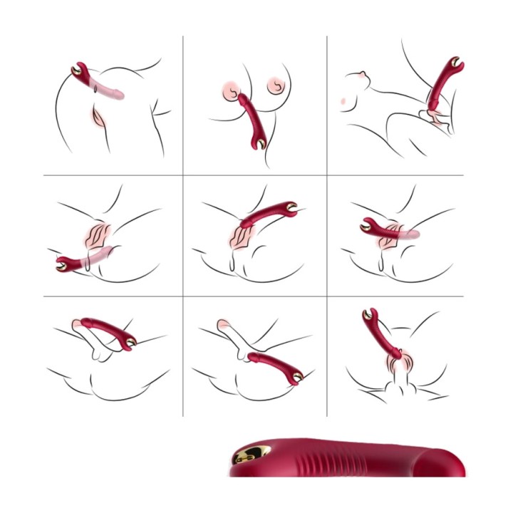 ARMONY Dildo vibrador amb rotació PRINCE D-237929