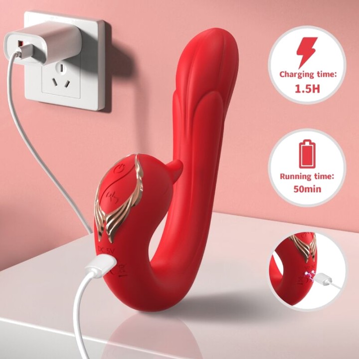 ARMONY Multi-position vibrator with heat effect DELFIN-46469