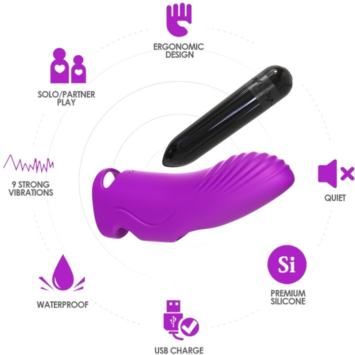 ARMONY Vibrador de dedal per dit AURORA D-237911VAR