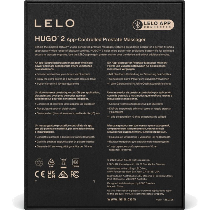 LELO Prostatenmassager HUGO 2 D-237765VAR