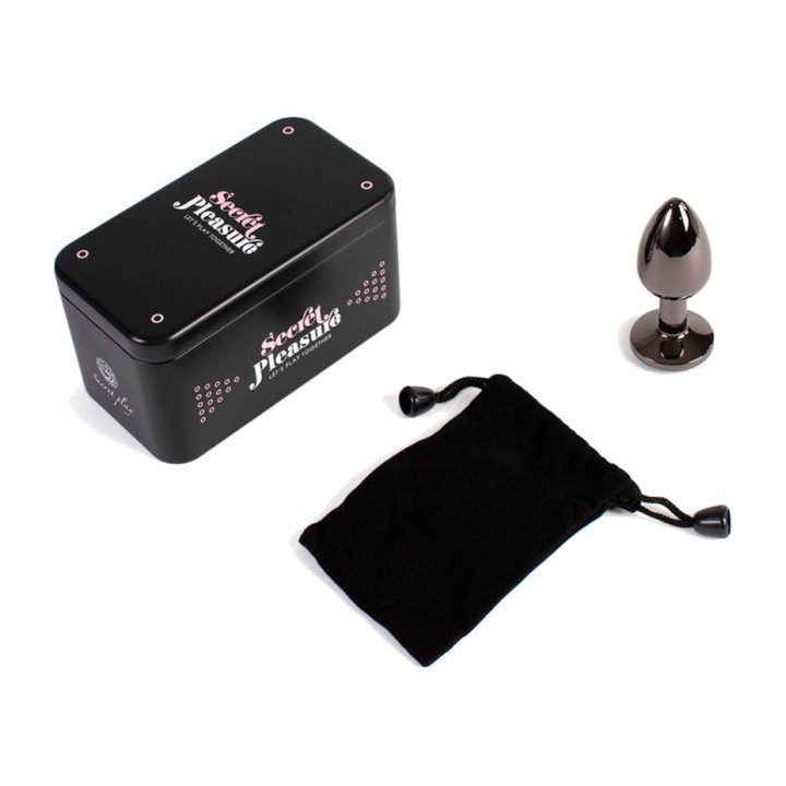 SECRETPLAY Metalen analplug in dropvorm 7 CM D-234738VAR
