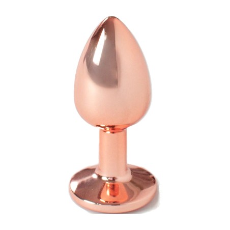 metal anal plug with teardrop shape 7 cm