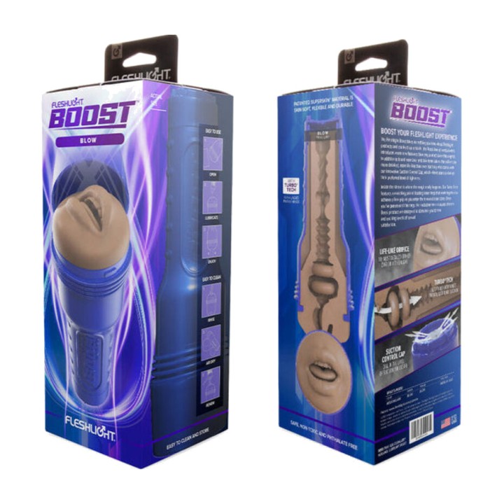 FLESHLIGHT Mužský masturbator s ústami BOOST BLOW