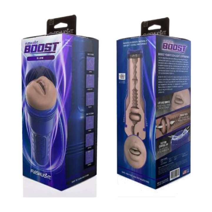 FLESHLIGHT Mužský masturbator ústní BOOST BLOW D-233596VAR