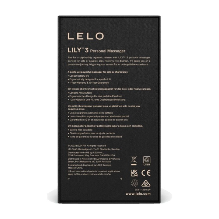 LELO Oseševalnik za osebno uporabo LILY 3 D-233262VAR