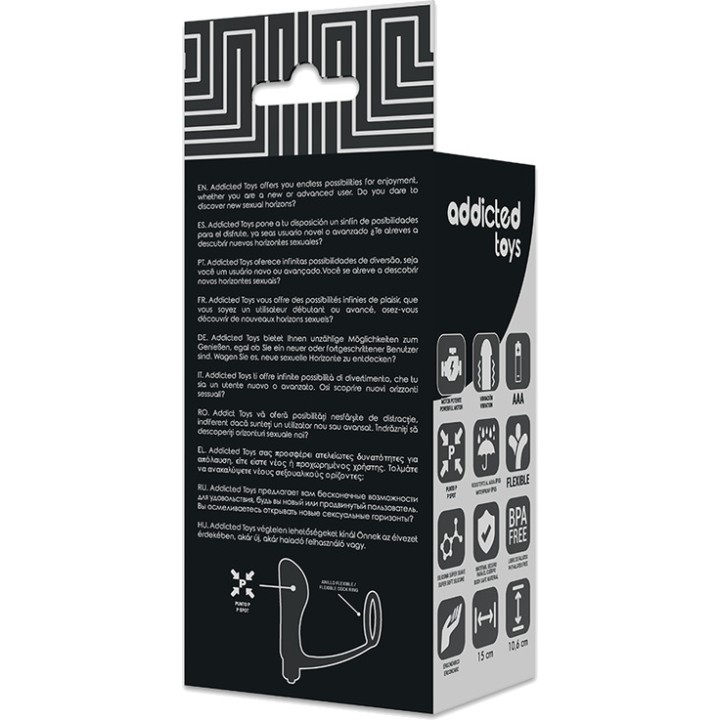 ADDICTED TOYS Analvibrator mit Penisring D-227631