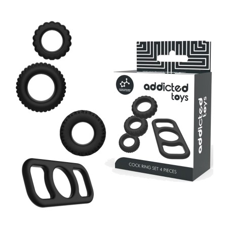 set de 4 anells de silicona per al penis