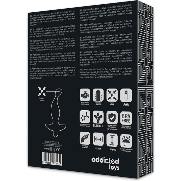 ADDICTED TOYS Massagesseur anal avec vibration modèle 1