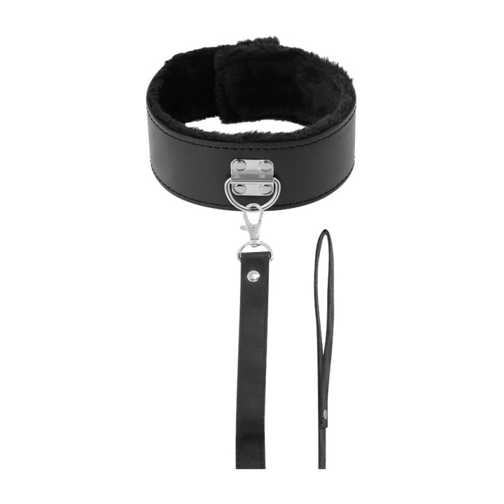 DARKNESS Collar forrat amb cadena TITANIUM D-226698
