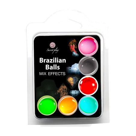 pack de 6 bolas de lubricante íntimo brazilian-balls