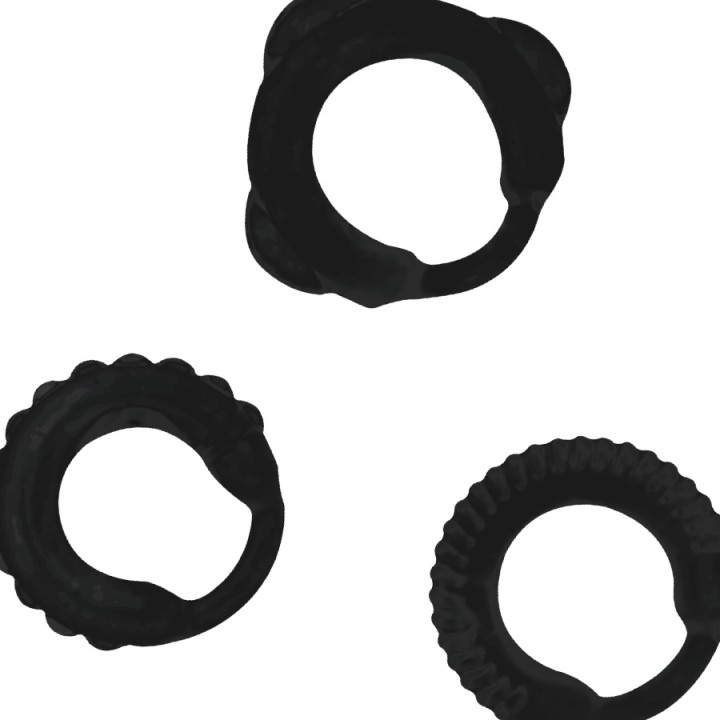 ADDICTED TOYS Set van 3 ringen voor de penis 28812