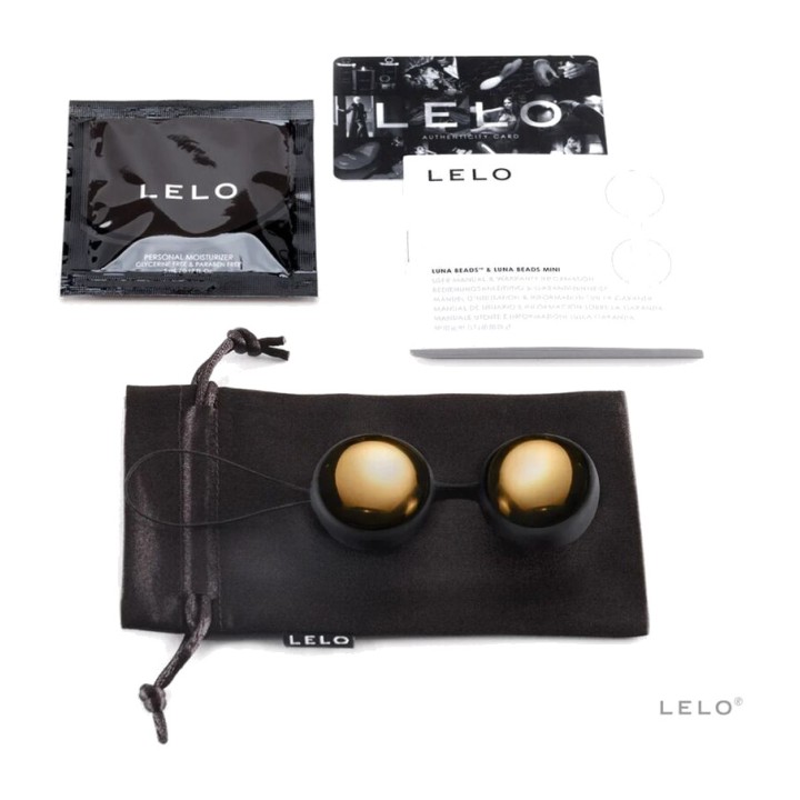 LELO Bolas kegel de oro 20 quilates LUNA-BEADS