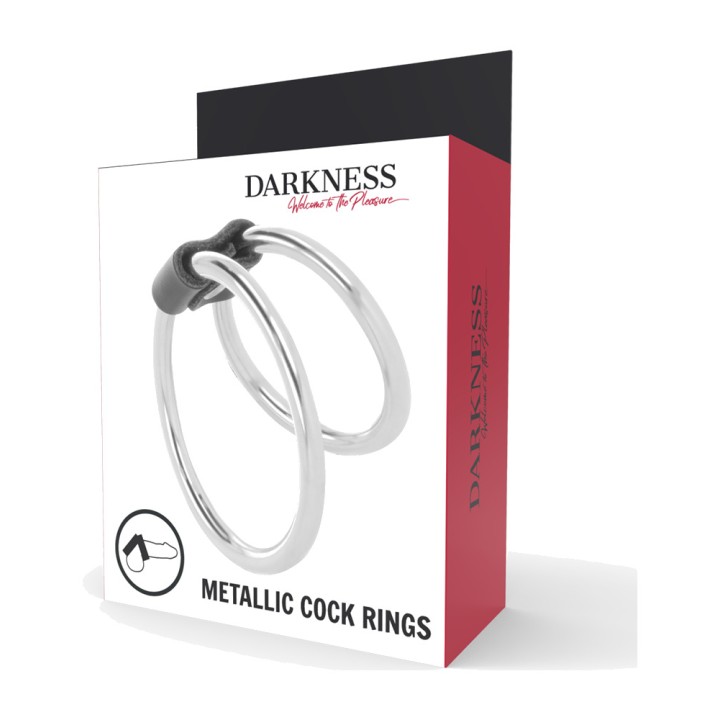 DARKNESS Double metal ring for the pene D-221251