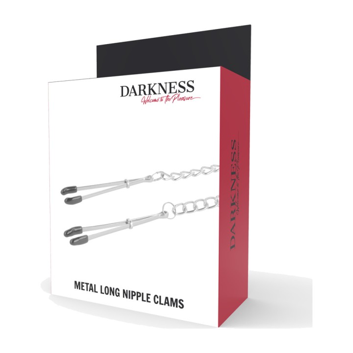 DARKNESS Pinzas de metal ajustables para pezones