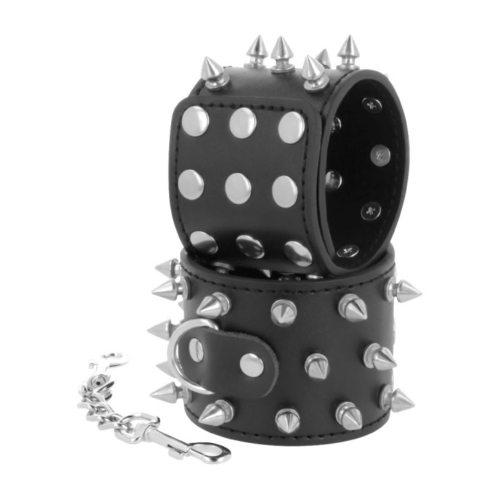 DARKNESS Bracelets à pointes SKULLS-AND BONES D-221235