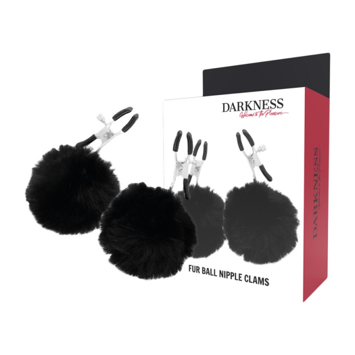 DARKNESS Nippelschienen mit Pompons Modell 1 D-221239