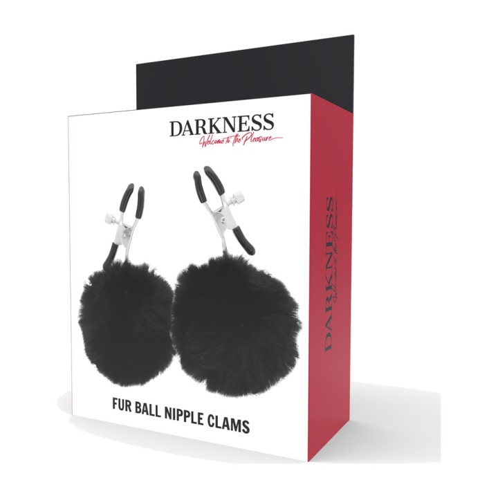 DARKNESS Pince pour mamelons avec pompons modèle 1 D-221239