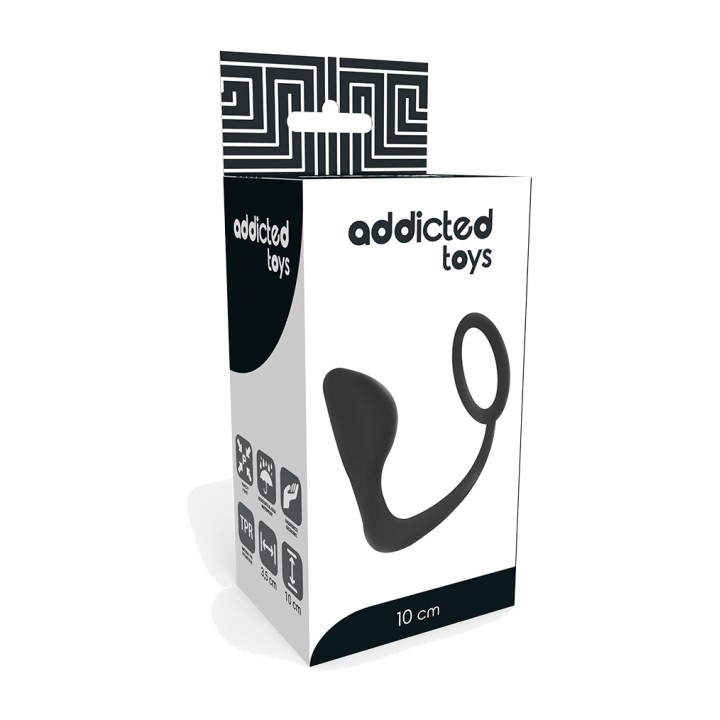 ADDICTED TOYS Anal plug with penis ring D-222073