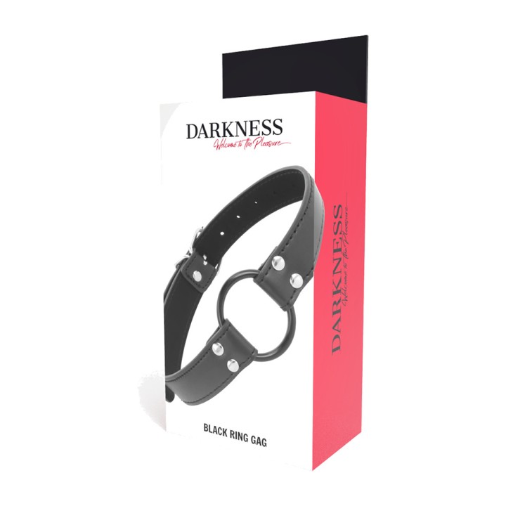 DARKNESS Kæbeband med ring Ø 3,6 CM D-221197