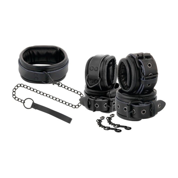 DARKNESS Klämmar och halsbands av läder D-221255