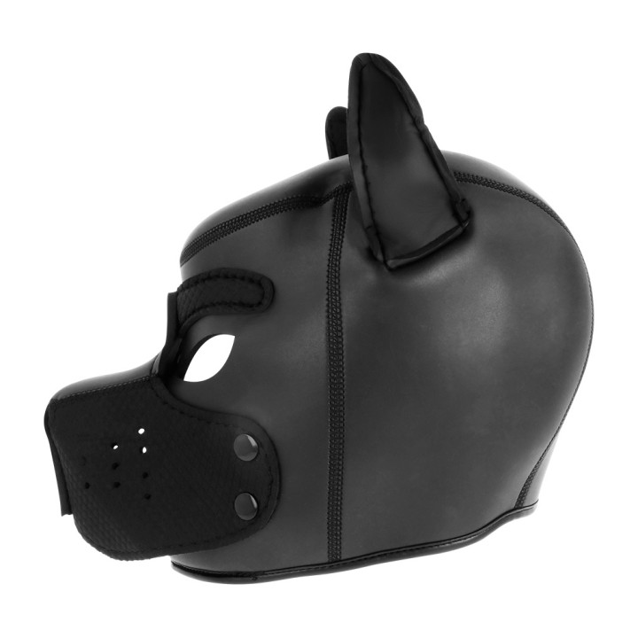DARKNESS Máscara de perro neopreno con hocico extraíble