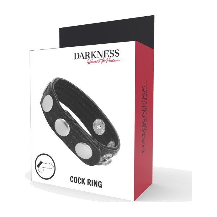 DARKNESS Anillo de erección cuero LEATHER-27781