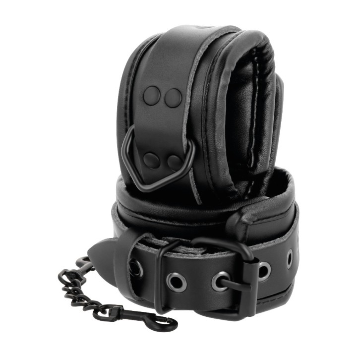 DARKNESS Esposes ajustables per mans de pell D-221228