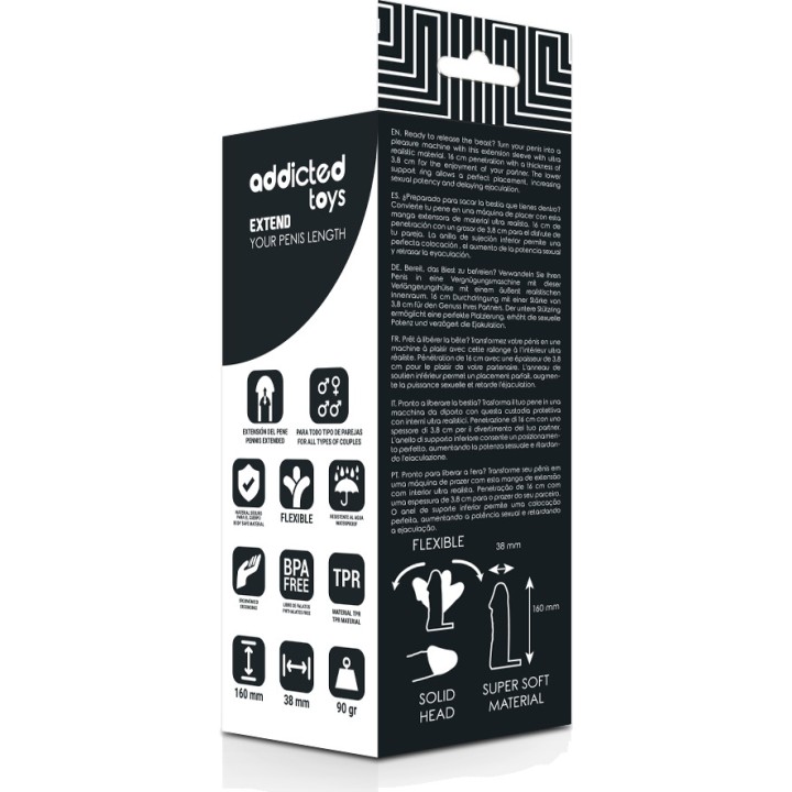 ADDICTED TOYS Estensione per pene 16 CM D-220164