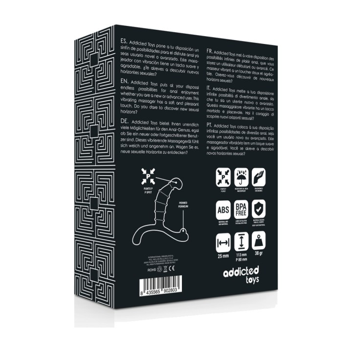 ADDICTED TOYS Stimulator prostatic anal PROSTATE-PLEASURE