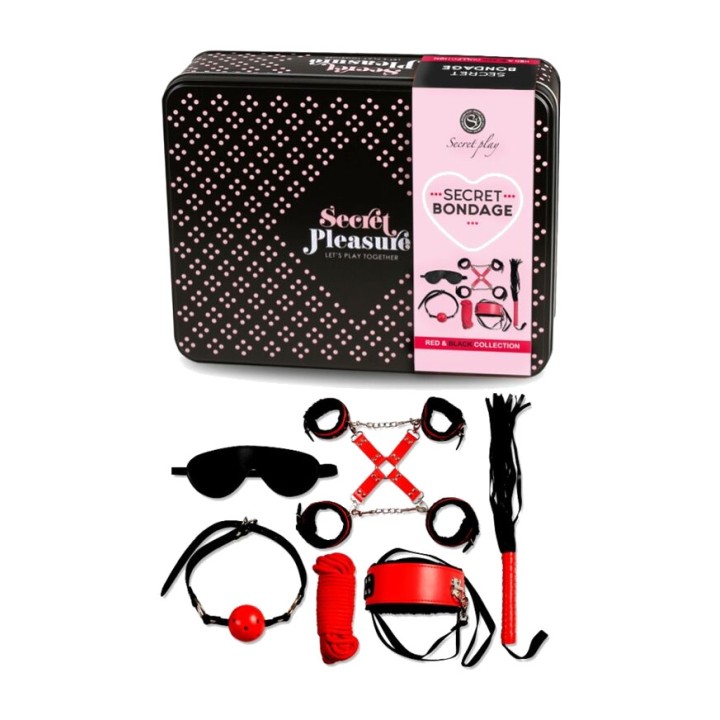 SECRETPLAY Set BDSM de 6 pecesas RED COLLECTION D-218577