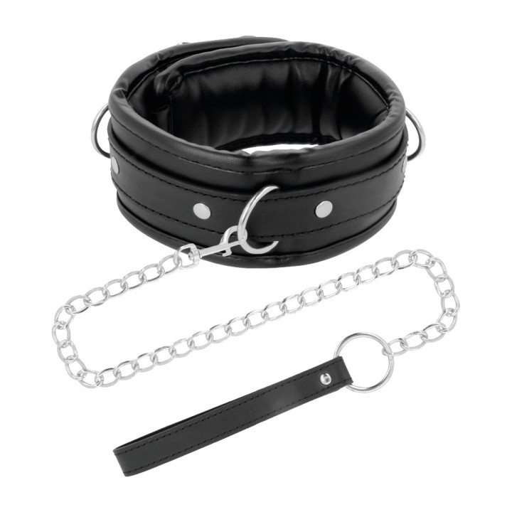 DARKNESS Lederschale mit Kette 27697 D-221154