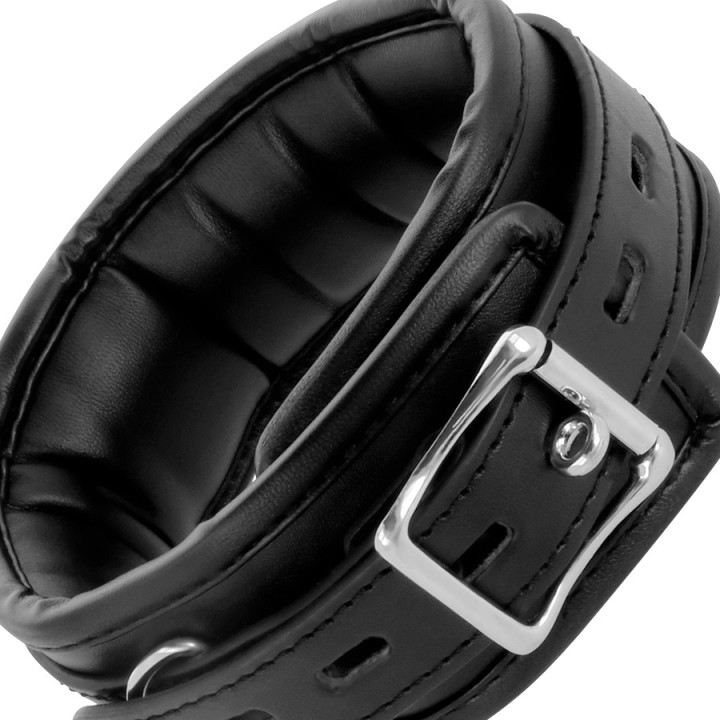 DARKNESS Colar de couro macio com corrente 27697 D-221154
