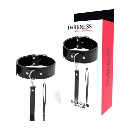 collier de posture en cuir avec chaîne