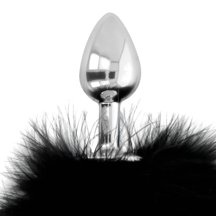 DARKNESS Anal plug with rabbit tail EXTRA-FEEL 7 CM D-221136
