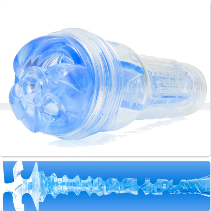 FLESHLIGHT Masturbador masculino TURBO THRUST BLUE ICE