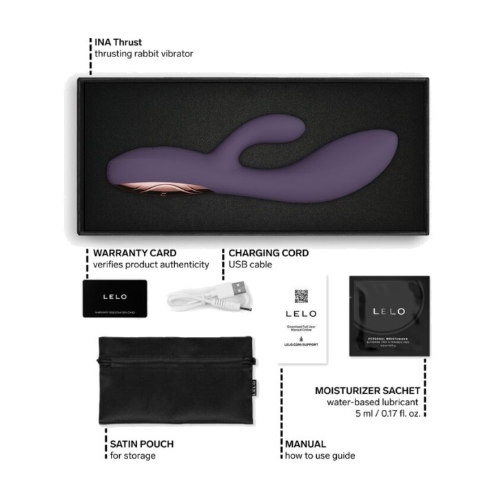 LELO Vibrador rabbit com thrust INA D-246219VAR