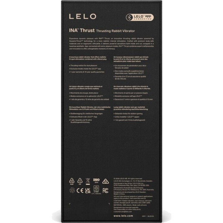LELO Rabbit-Vibrator mit Stoßfunktion INA THRUST D-246219VAR