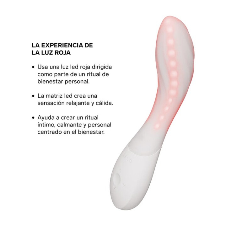 LELO Massatger íntim de llum vermella recarregable i control