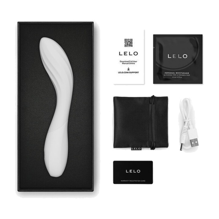 LELO Massaggiatore intimo a led rosso ricaricabile e
