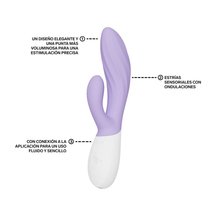 LELO Vibrátor typu rabbit na bod G a klitoris INA TWIST