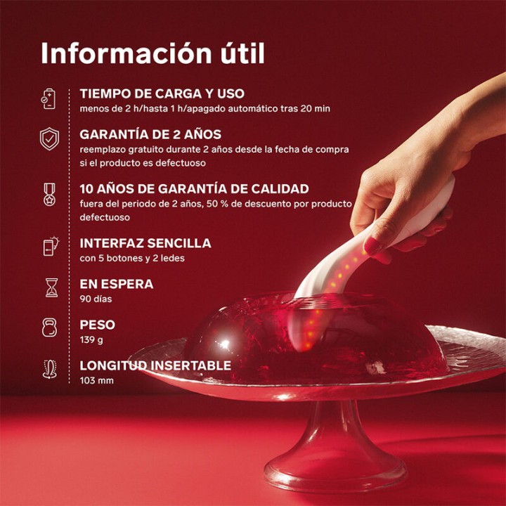 LELO Rechargeable red light intimate massager with app