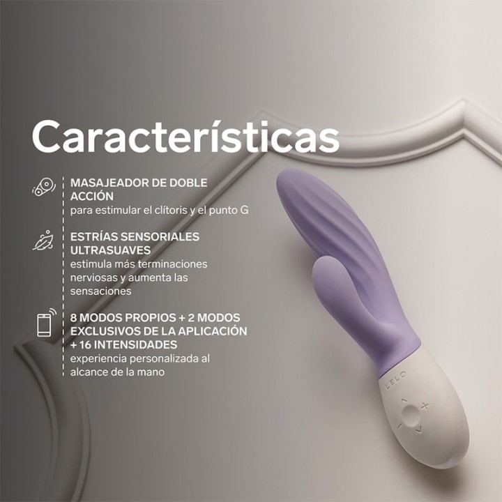 LELO Vibrador rabbit de punto G y clítoris INA TWIST