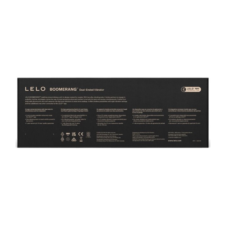 LELO Vibrateur à double extrémité BOOMERANG-54893