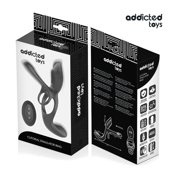 ADDICTED TOYS Duo vibrating ring for the penis with clitoral