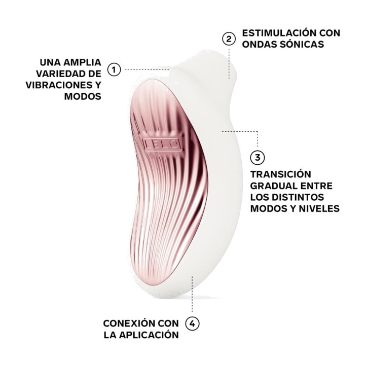 LELO Masajeador sónico de clítoris SONA 3