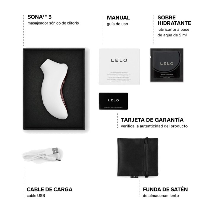 LELO Masajeador sonic clitorian SONA 3 D-245057VAR