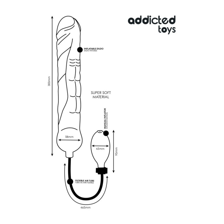 ADDICTED TOYS Dildo anal inflable model 5 D-244837