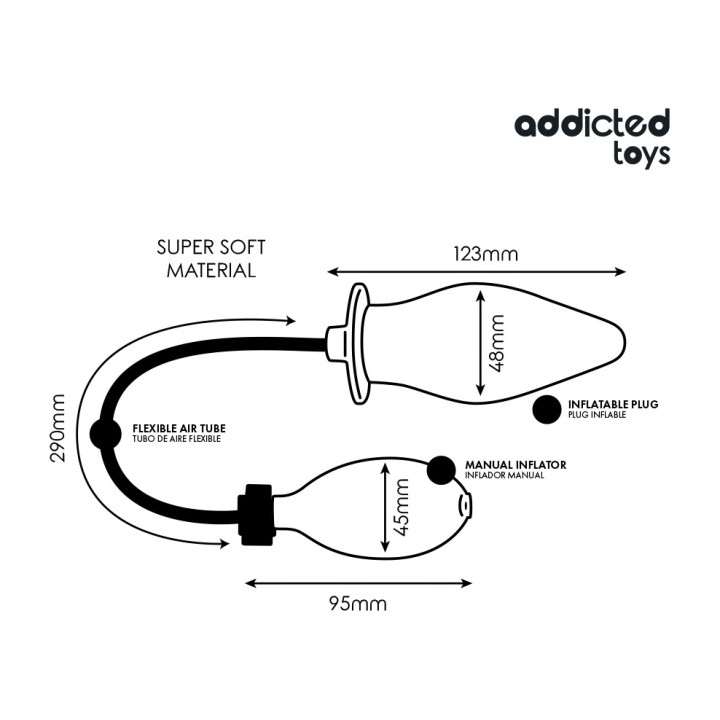 ADDICTED TOYS Plug anale inflatabile modello 2 D-244833